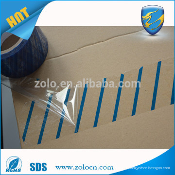 Total transfer blue stripe tamper evident security tape